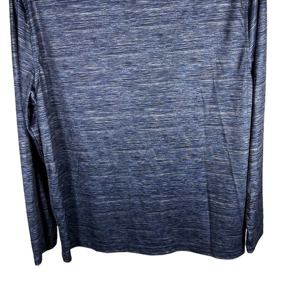 IZOD Golf With Hydro Shield Mens Sz L Blue Heathered 1/4 ZIP Top - Picture 5 of 9